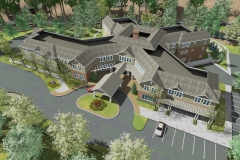 ASSISTED LIVING RENDERING AERIAL VIEW