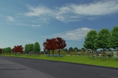 LANDSCAPED BERM REQ'D FOR TOWN PLANNING